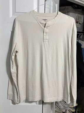 Men’s Long Sleeve Button Tee